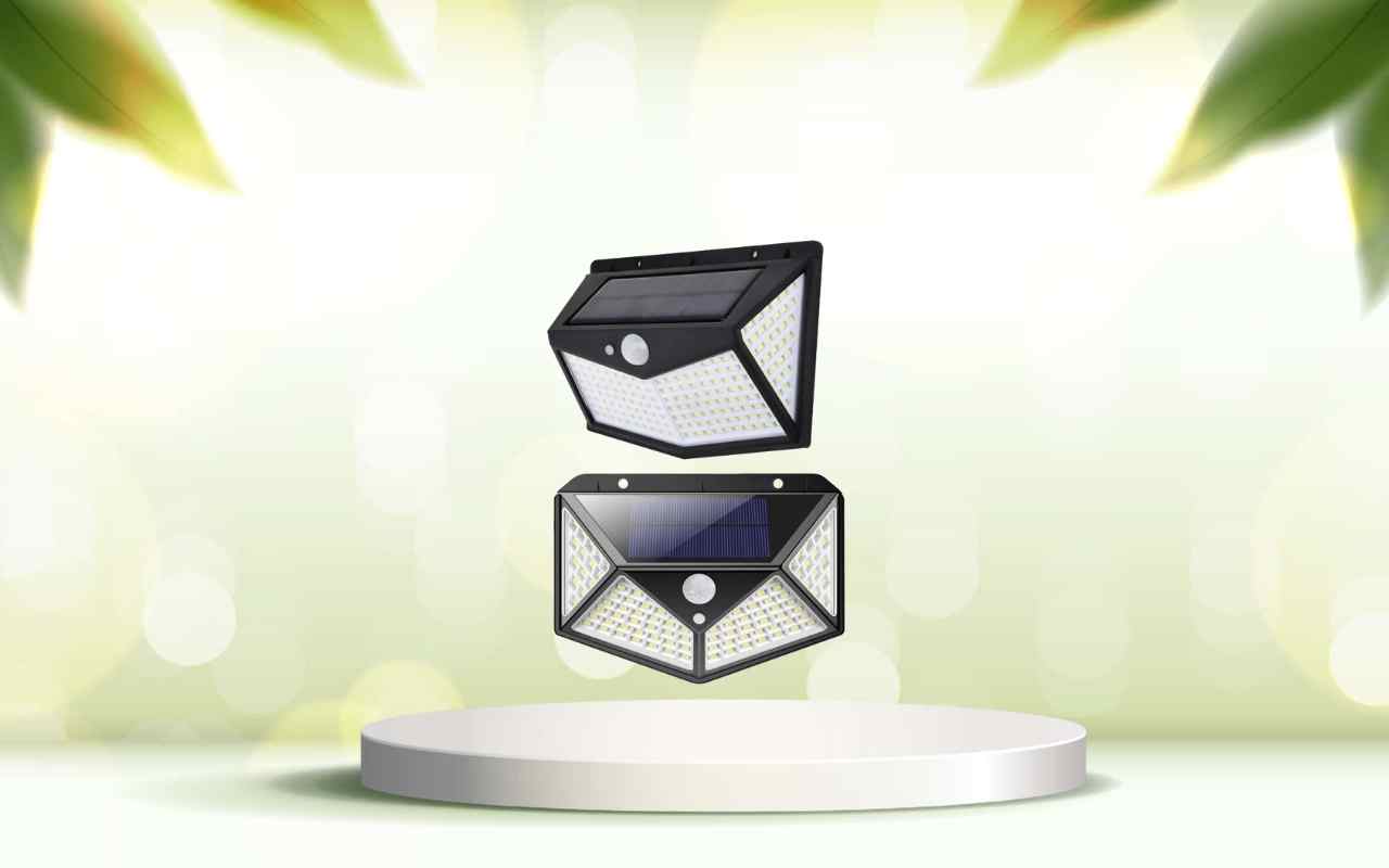 Scopri i fari solari a 100 LED: illumina il tuo spazio esterno e risparmia ora